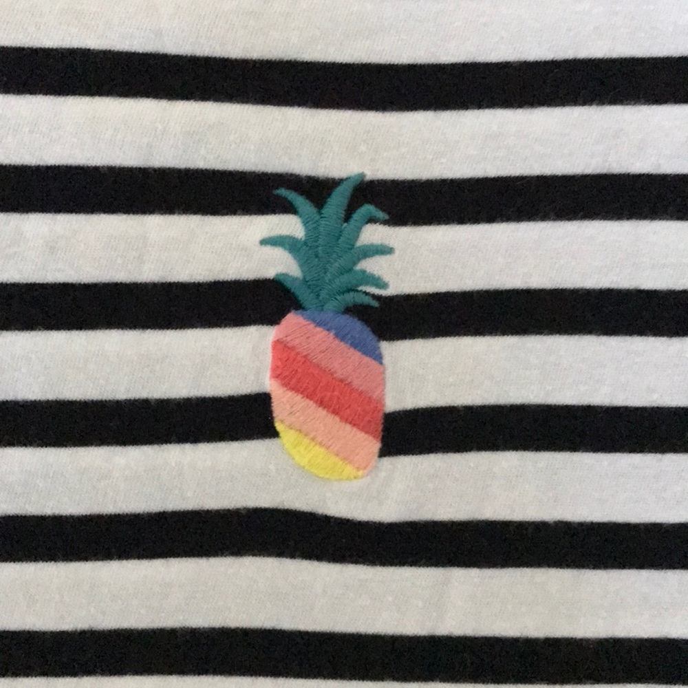 Striped Pineapple Tee - Picture 2 of 2